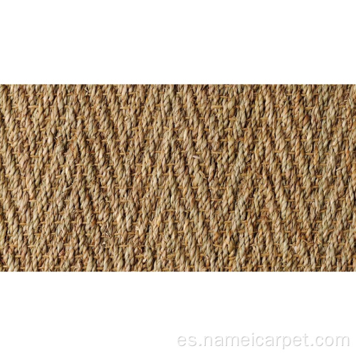 Fibra natural de hierba de mar alfombra cubierta de piso de pastos marinos